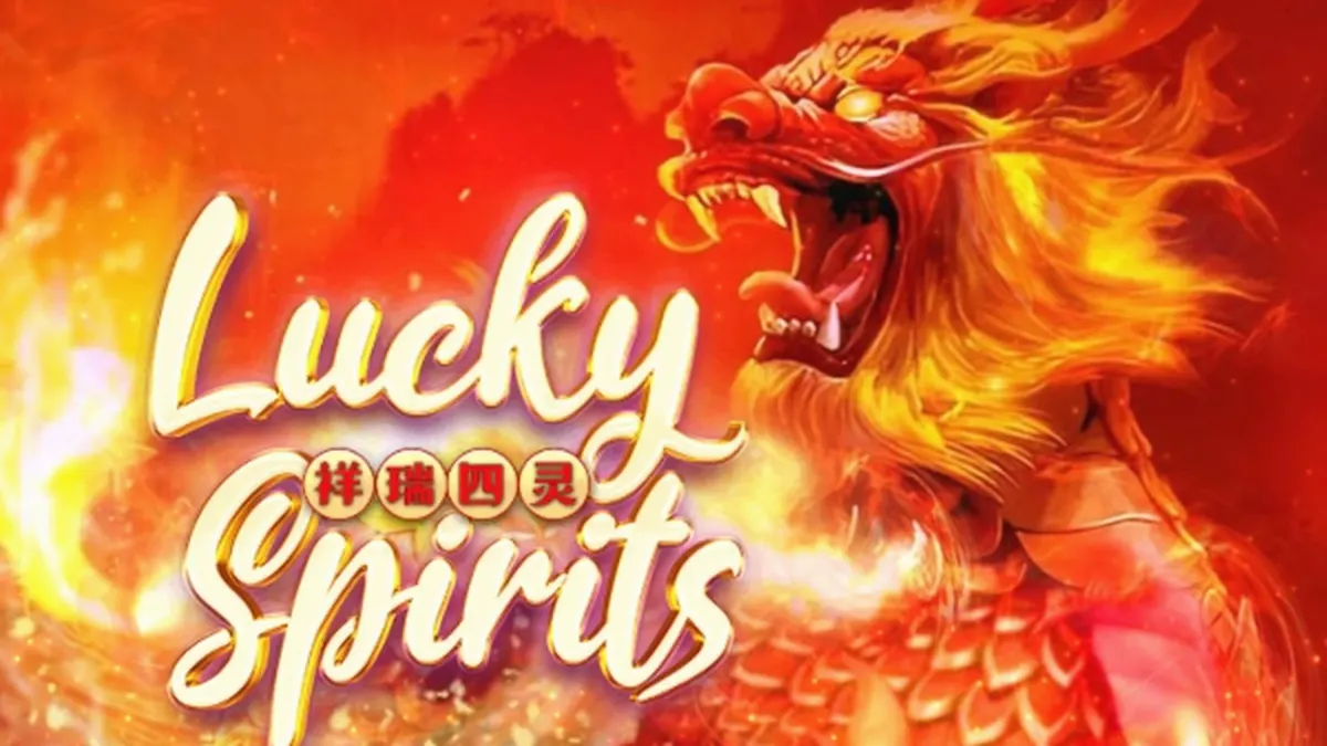 Interface do jogo de slot Lucky Spirits com elementos místicos e coloridos